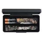 AA Camo Mini Mag-Lite® with Buck® Bantam BBW Camo Lockback Knife M2AC-284CM