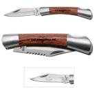 Small Rosewood Pocket Knife-Silver