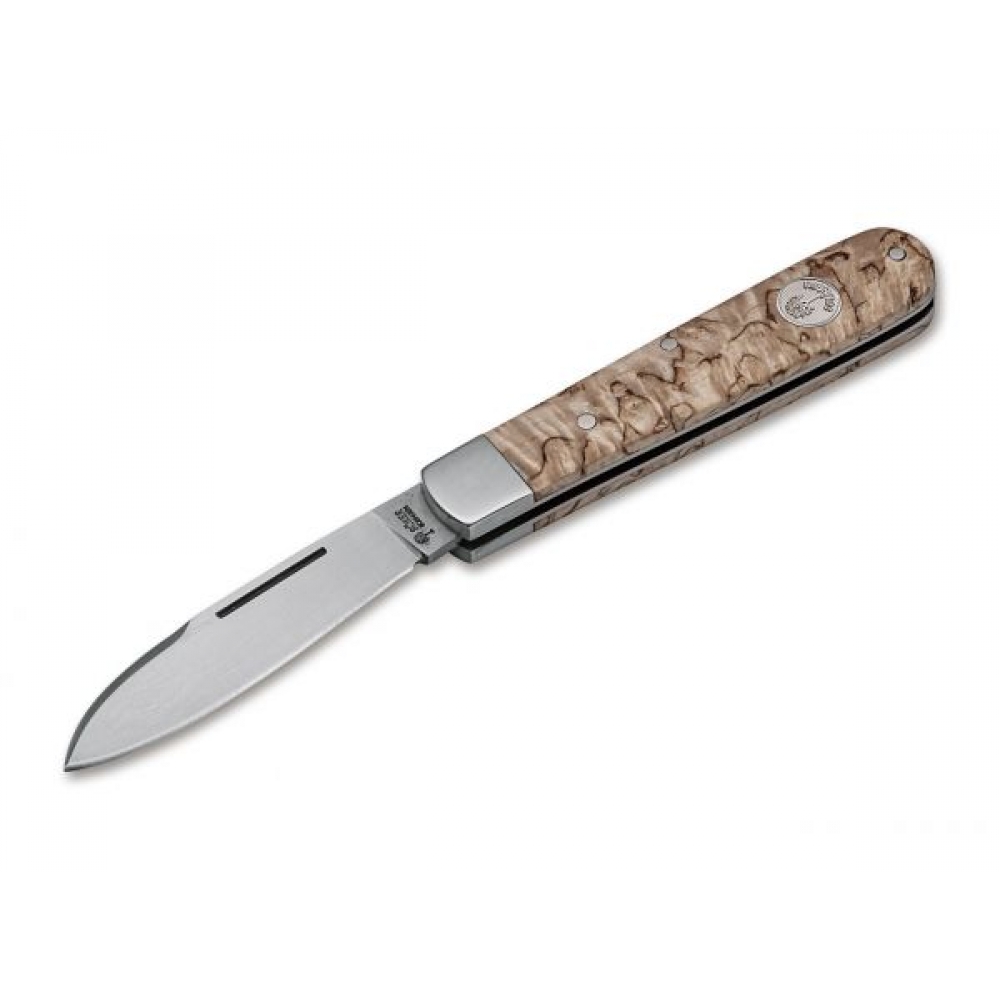 Boker Barlow Prime Curly Birch Knife 111942 With Your Logo Laser Engraved