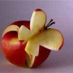 Carved Apple Butterfly
