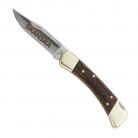 Engraved Buck Knives: Folding Hunter Lockback Knife 110