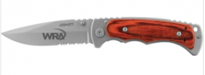 Coast Wood Frame Lock Folding Knife