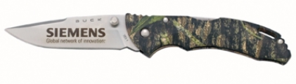 Buck Bantam BBW Camo. A Great Choice in Company Logo Knives